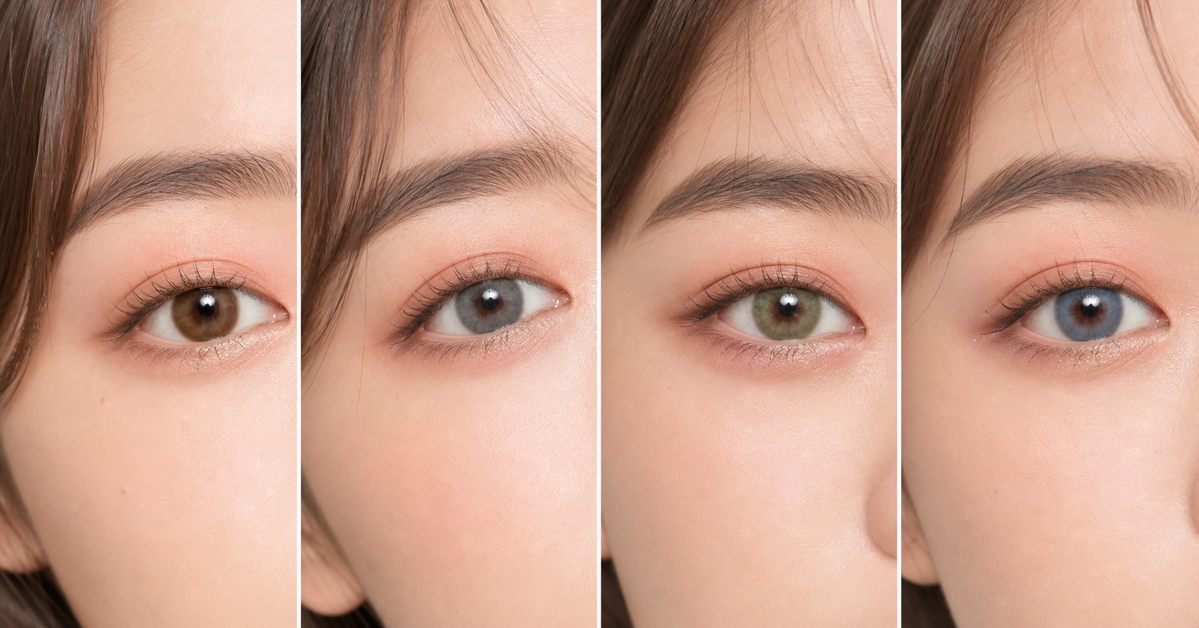 Colored contact lens looks