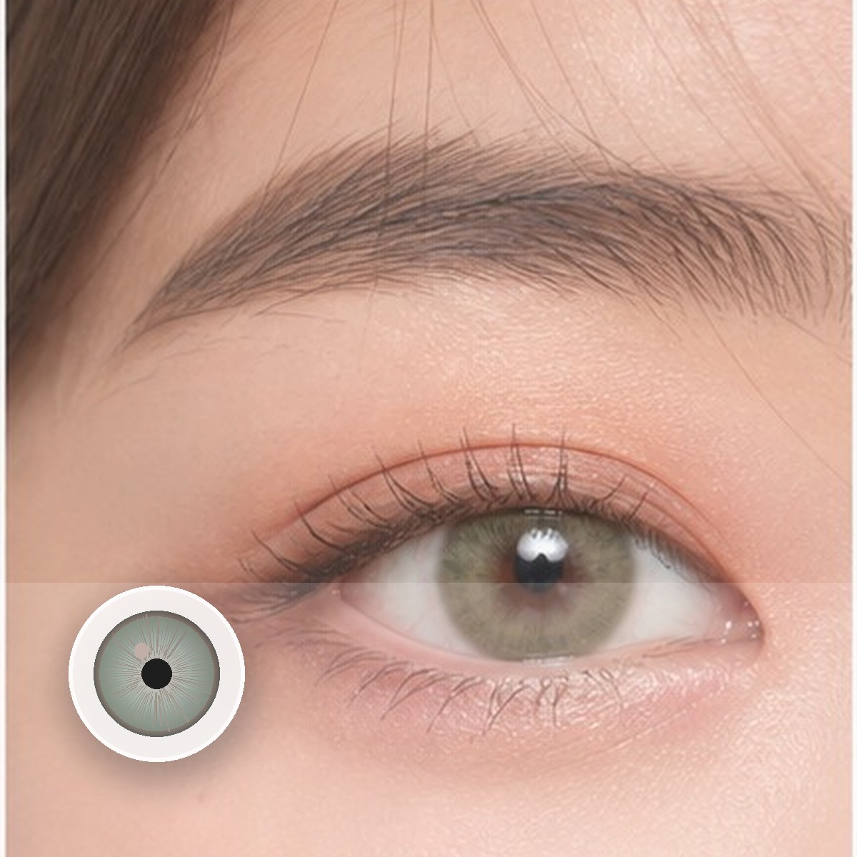 Glacier Ash Green Colored Contact Lenses - Image 2