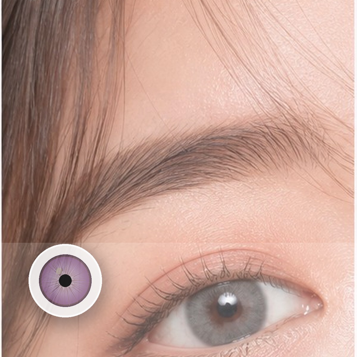 Neo Glamour Violet Colored Contact Lenses - Image 2